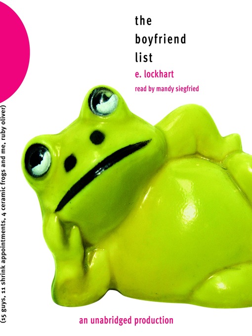 Title details for The Boyfriend List: 15 Guys, 11 Shrink Appointments, 4 Ceramic Frogs and Me, Ruby Oliver by E. Lockhart - Wait list